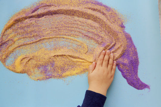 Sensory play, sensory input, play based learning, sensory sand, benefits of sensory, sensory products